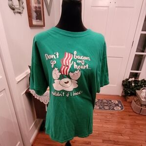 4/$19 Bacon and eggs tshirt  Gildan L